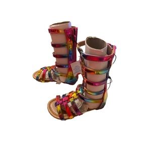 Glitz n Glam Infant Girls Gladiator Sandals Size 6 New